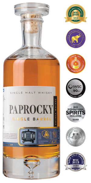Bartex. Paprocky Single Barrel 0,70 Ltr 40 %
