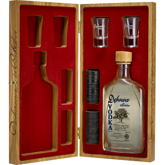 Debowa Oak Vodka. Dambord 0,50 Ltr 40 %