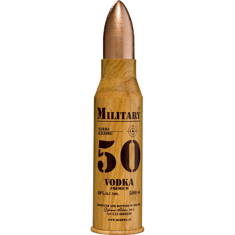 Debowa Oak Vodka Militairy  0,05 Ltr  0,50 Ltr 0,70 Ltr 1 Ltr