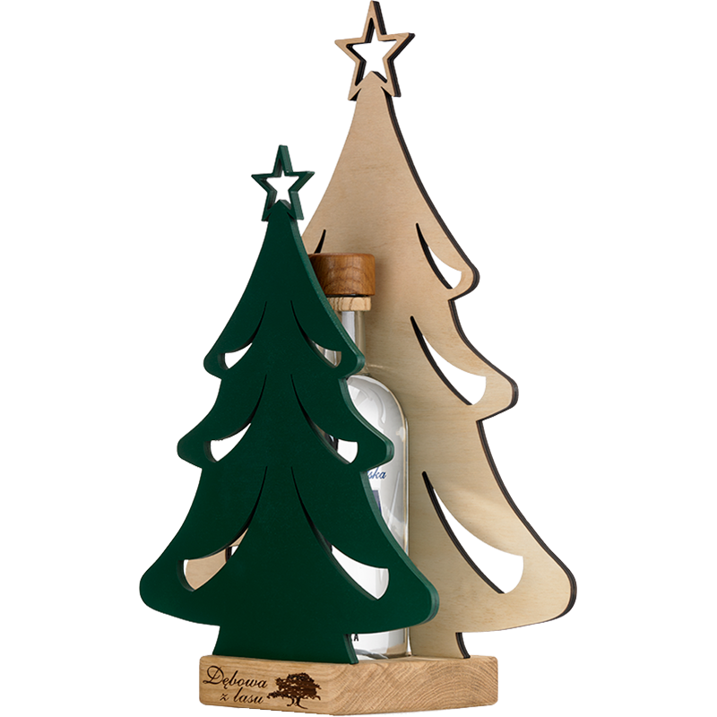 Debowa Oak Vodka Kerstboom Wit danwel Groen 0,70 Ltr 40 %